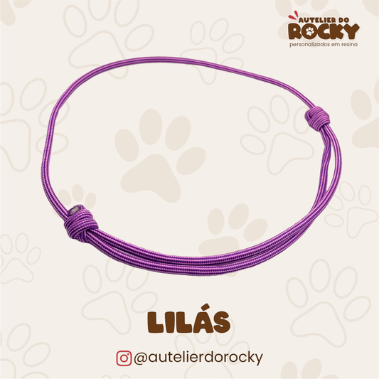 Coleira Paracord Lilás - Autelier do Rocky