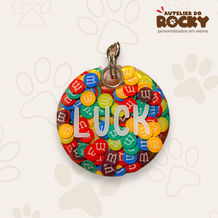 Tag Redonda M&Ms - Autelier do Rocky