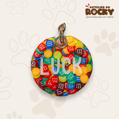 Tag Redonda M&Ms - Autelier do Rocky