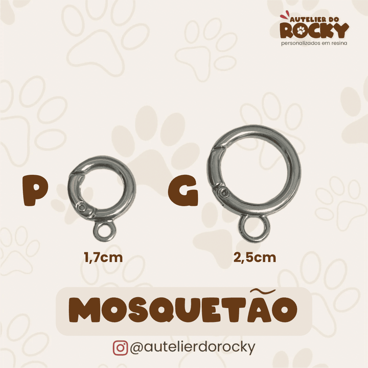 Tag Redonda Verde Esmeralda - Autelier do Rocky