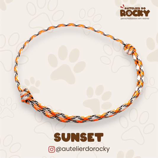 Coleira Paracord Sunset