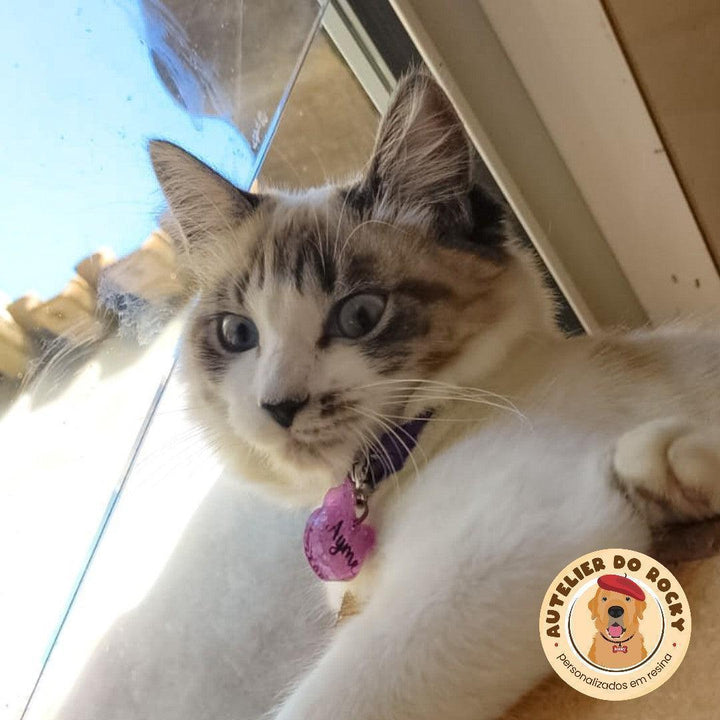 Tag Gatinho Lilás - Autelier do Rocky