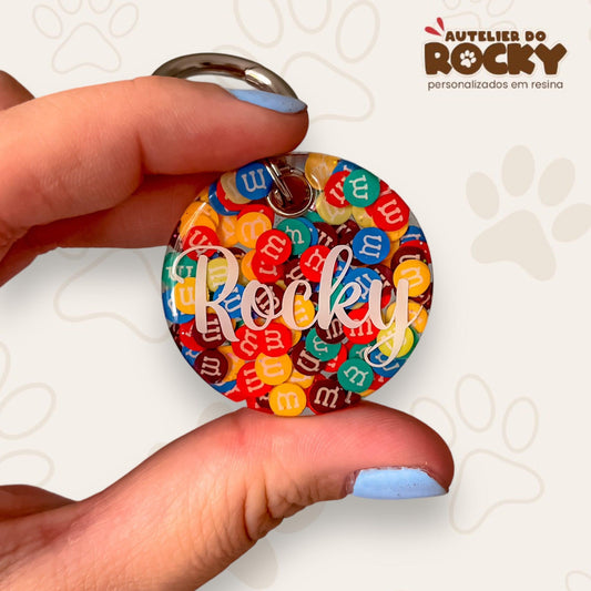 Tag Redonda M&Ms - Autelier do Rocky