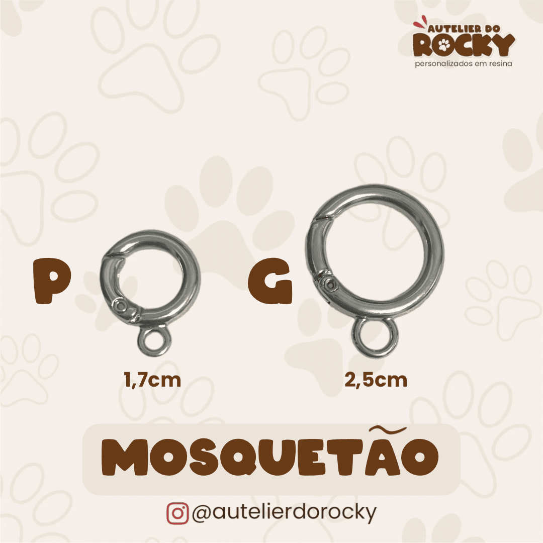 Tag Redonda Roxo Mix - Autelier do Rocky