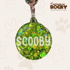 Tag Redonda Verde Oliva - Autelier do Rocky