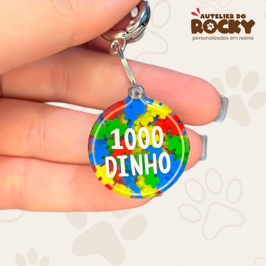 Tag Redonda Quebra Cabeça - Autelier do Rocky