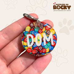 Tag Redonda M&Ms - Autelier do Rocky