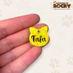 Tag Gatinho Amarelo - Autelier do Rocky