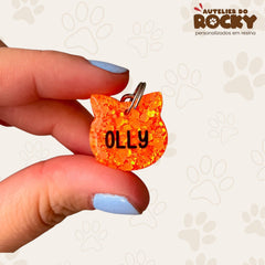 Tag Gatinho Laranja - Autelier do Rocky