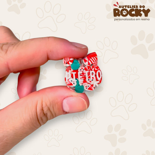 Tag Gatinho Natal - Autelier do Rocky