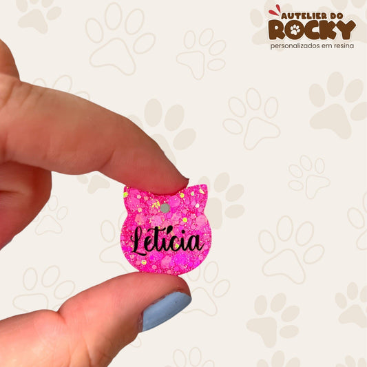 Tag Gatinho Rosa Chock - Autelier do Rocky