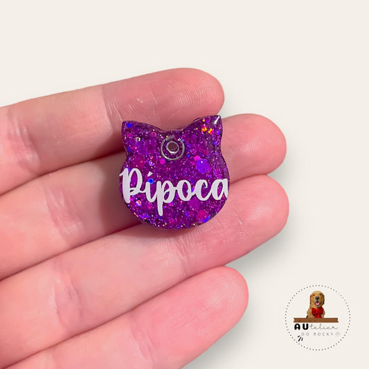 Tag Gatinho Roxo - Autelier do Rocky