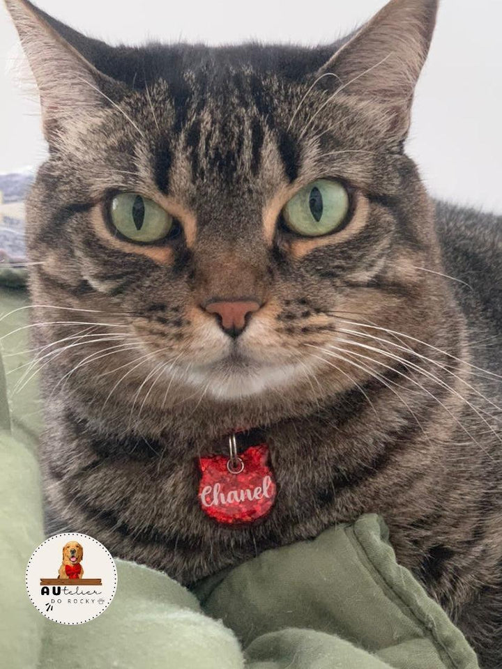 Tag Gatinho Vermelho - Autelier do Rocky