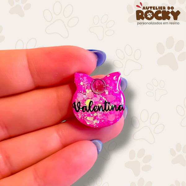 Tag Gatinho Rosa Chock