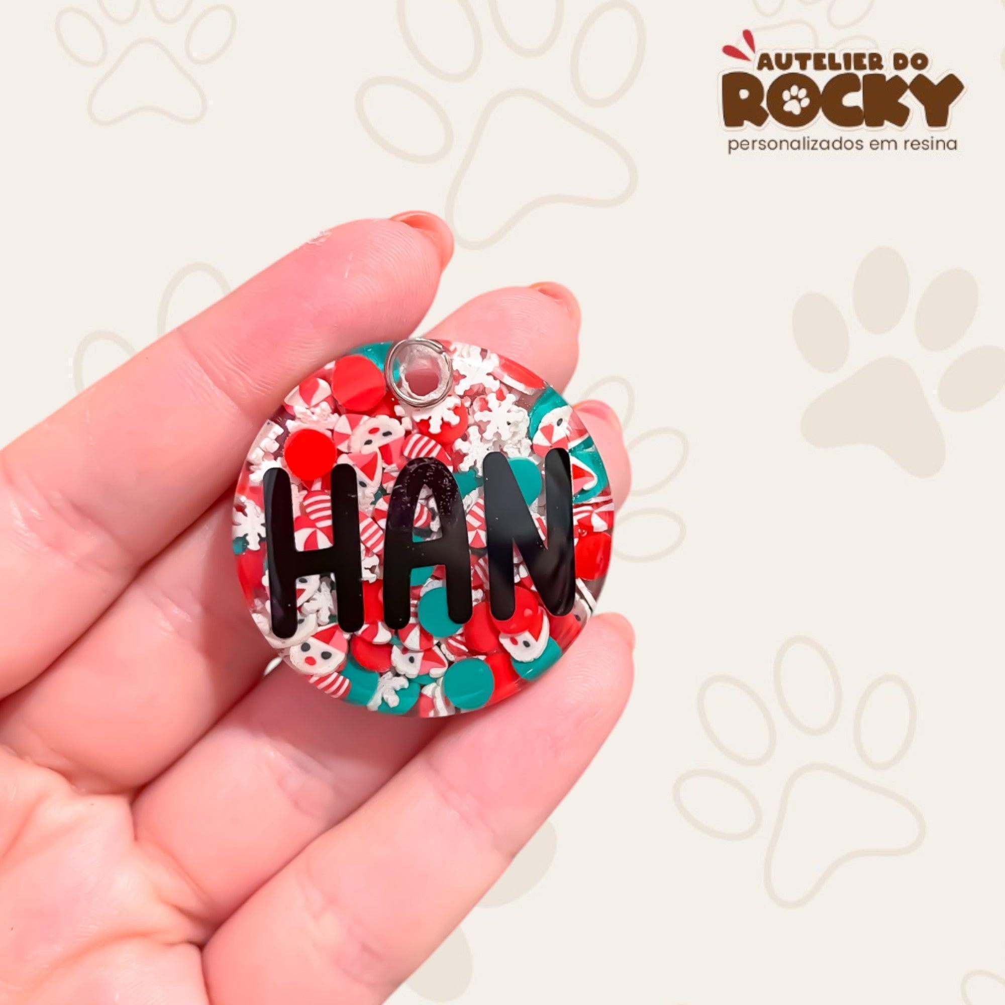 Tag Redonda Natal - Autelier do Rocky