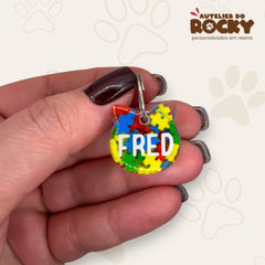 Tag Gatinho Quebra Cabeça - Autelier do Rocky