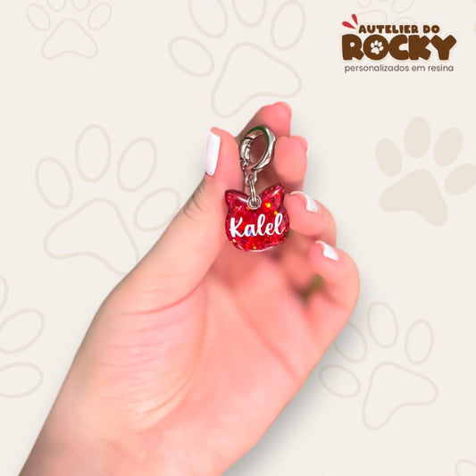 Tag Gatinho Vermelho - Autelier do Rocky