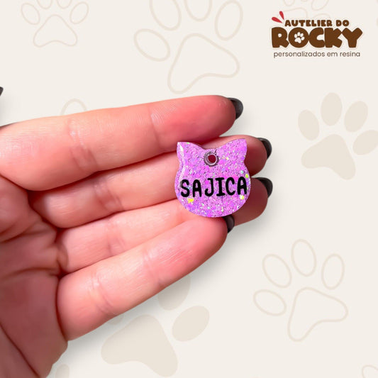 Tag Gatinho Lilás - Autelier do Rocky
