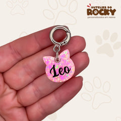 Tag Gatinho Rosa Bebê - Autelier do Rocky