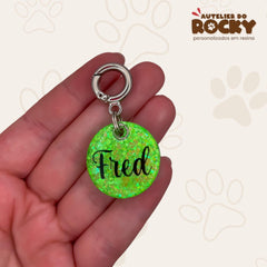 Tag Redonda Verde Claro - Autelier do Rocky