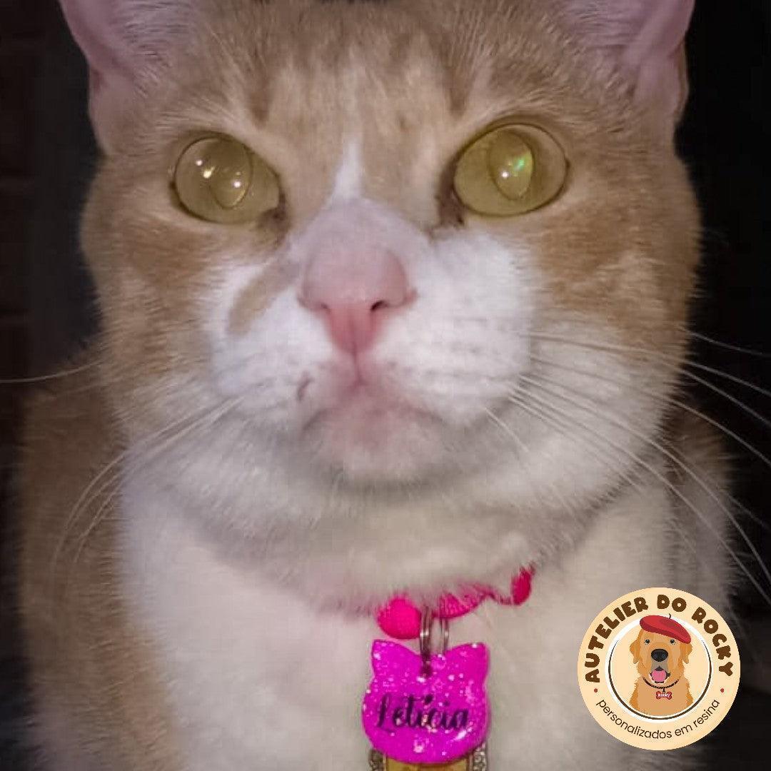 Tag Gatinho Rosa Chock - Autelier do Rocky