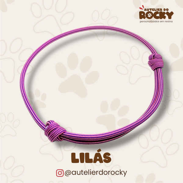 Coleira Paracord Lilás