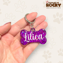 Tag Osso Roxo - Autelier do Rocky