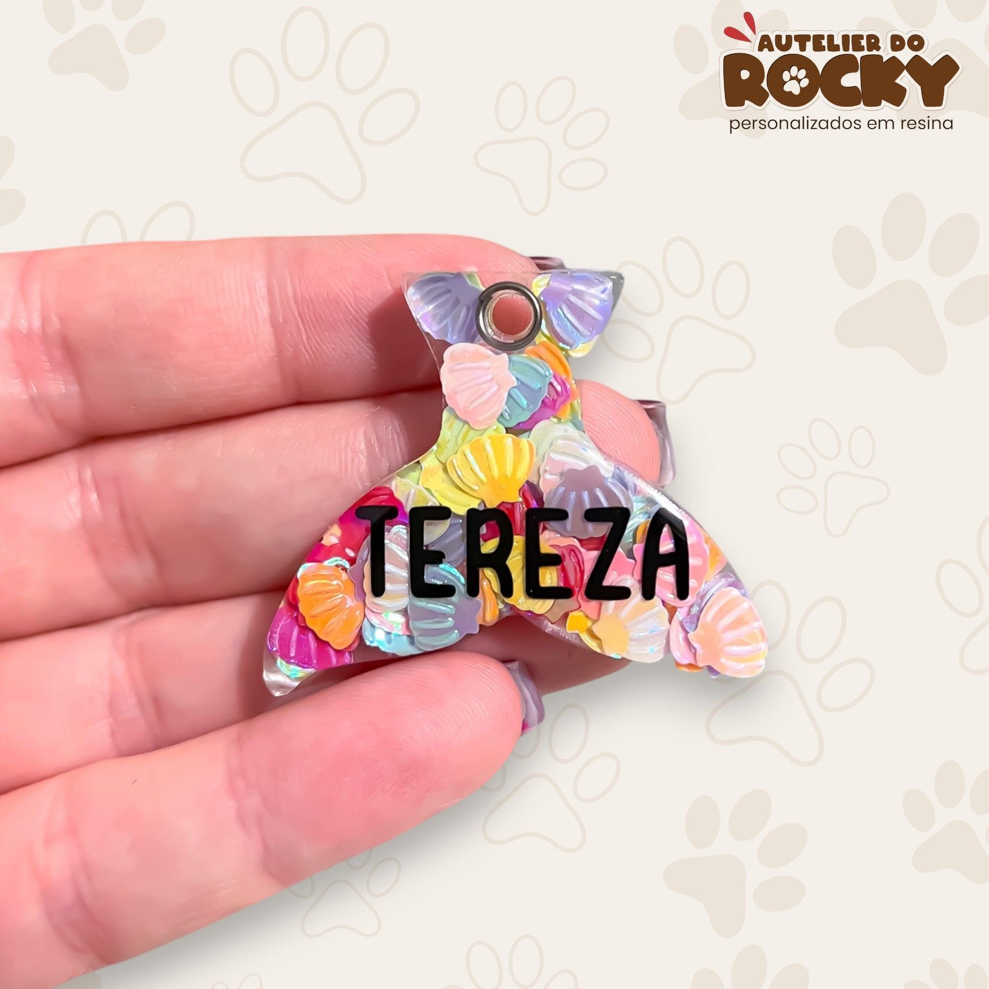 Tag Sereia Conchas - Autelier do Rocky