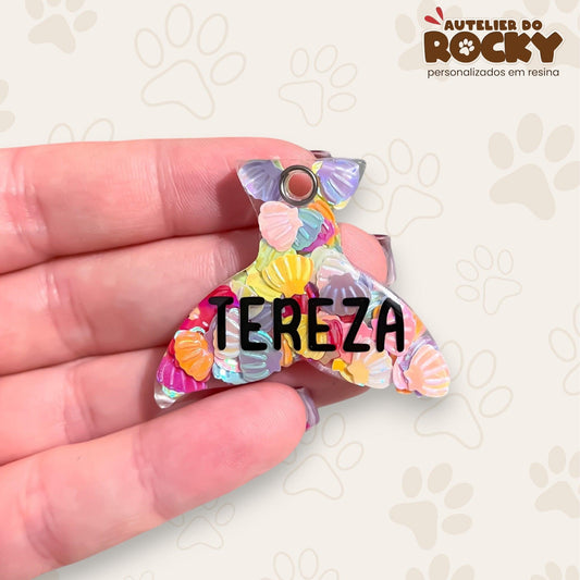 Tag Sereia Conchas - Autelier do Rocky