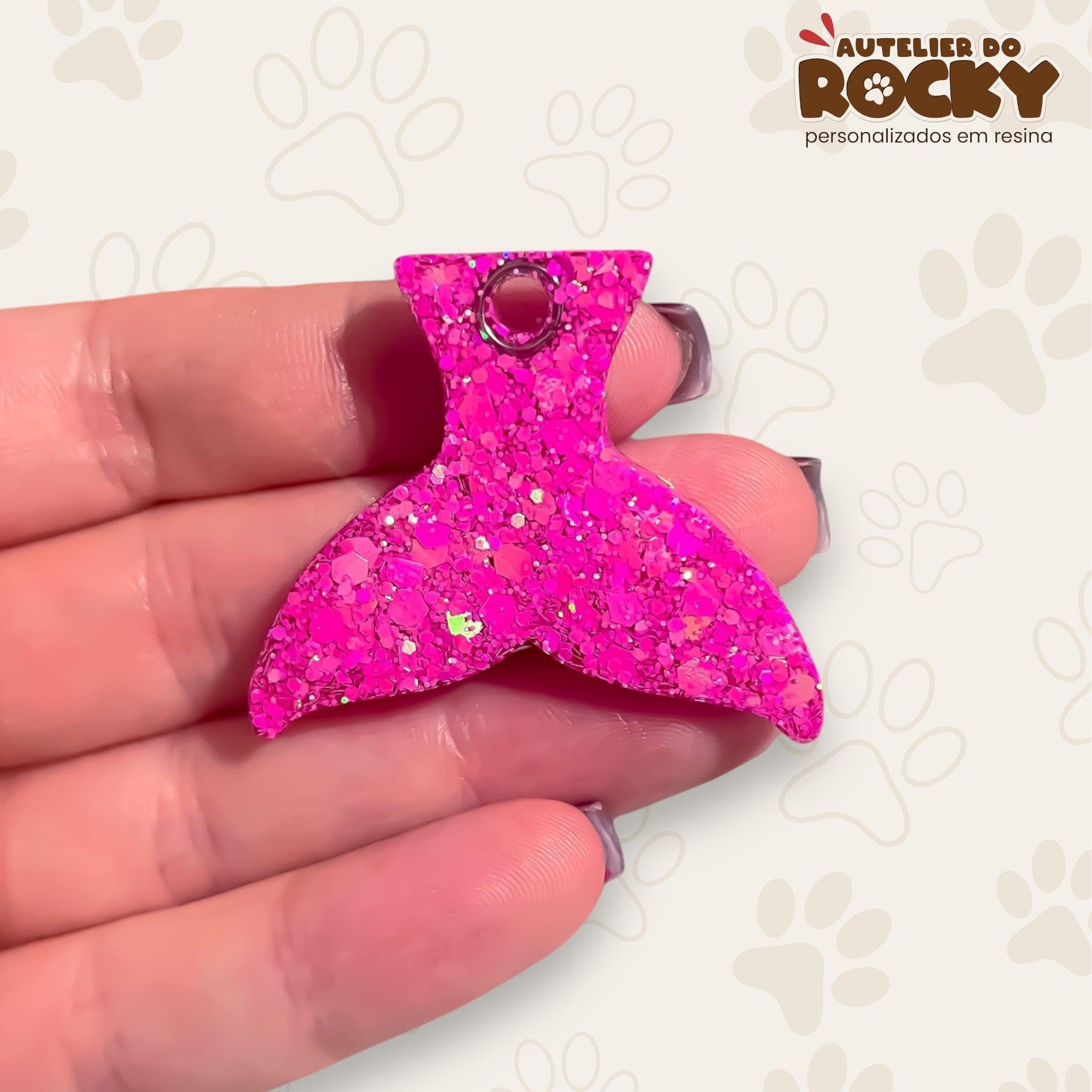 Tag Sereia Rosa Chock - Autelier do Rocky