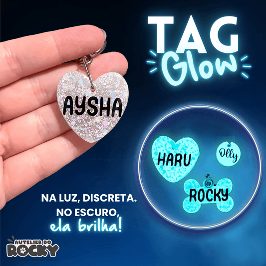 Tag Glow Coração
