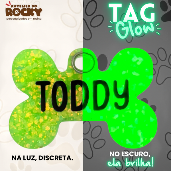 Tag Glow Osso Verde