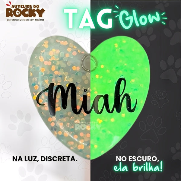 Tag Glow Coração